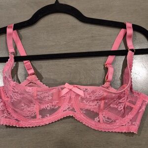 Agent Provocateur - Baby Pink Lace Underwire Bra